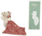 Kaloo Carre Douceur DOUDOU Chien Brique, Ziegelstein