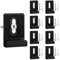 Amabro Lot de 8 clips de support de miroir, en acier inoxydable 304 sans cadre, matériel de suspension pour miroir avec vis, clips de fixation durables pour fixer une porte d'armoire, un panneau