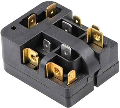 Refrigerator PTC Starter Relay, 1Pcs Universal Refrigerator Compressor Thermal Overload Protector Replacement Parts for Cooling System