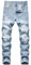 Generico Jeans Strappati Uomo Skinny Ragazzo Pantaloncini Neri Lavoro Larghi Salopette Bambino
