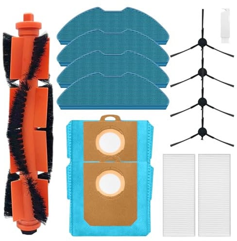 Fixbetter Kit de accesorios para robot aspirador Philips Homerun Serie 3000 XU3100/01 XU3110/02 XU3000/01 XU3000/02, 1 cepillo de rodillos, 2 filtros HEPA, 4 toallitas, 2 bolsas para el polvo, 4