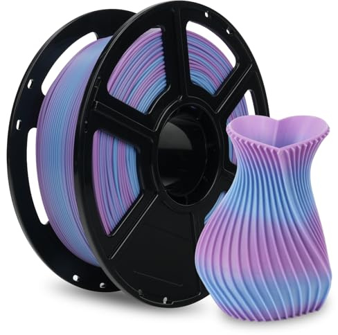 FLASHFORGE Filamento PLA ad alta velocità 1,75 mm, 500 mm/s di stampa ad alta velocità, filamento rapido per la stampa veloce (sfumatura blu viola e blu fluttuante)