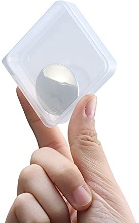 Dioche Espejo Adhesivo Compacto para Teléfono, Placas de Metal para Selfie, Espejo Vlog para Foto Video Selfie Vlog Accesorios