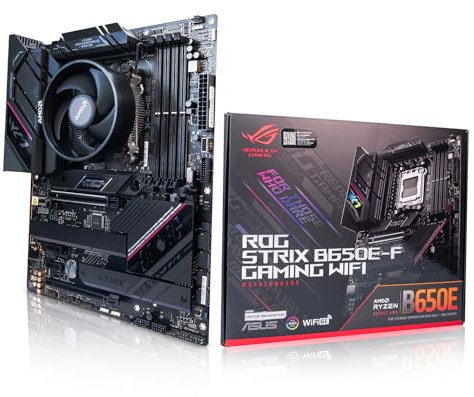 ADMI CPU Motherboard Bundle: AMD Ryzen 7 7700 5.3GHz (Stock Cooler) • ASUS ROG Strix B650E-F Gaming WiFi Motherboard • No RAM