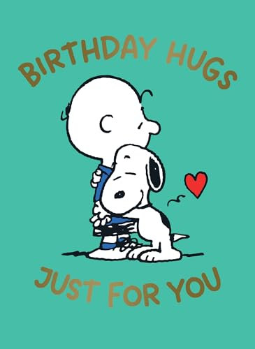 Danilo Promotions LTD Geburtstagskarte mit Erdnüssen, Motiv: Snoopy Birthday Hugs