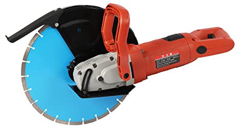 GCIUEMMH 3000W Circular Saw Electric Concrete Saw - 220V Wet Cutting Machine with 13.77 Diamond Blade, 5.31 Max Depth for Brick/Granite/Marble, Includes Water Pump & Dual Handles (3800RPM)