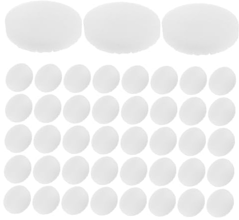 FRCOLOR 100 Stück Makeup Schwämme Runde Puderpuff Nachfüllpads Weiche und Flexible Cushion Sponge Refill Sanfte Anwendung für Gesicht Augen Foundation Geeignet für Trocken und Nass Makeup
