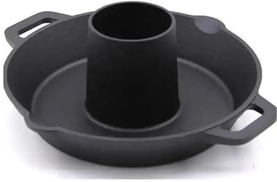 FANSHINUO Cast Iron Vertical Roaster Stand For Beer Can Chickens Turkey And Poultry With Kettle Grills Oven Smokers Compatibility