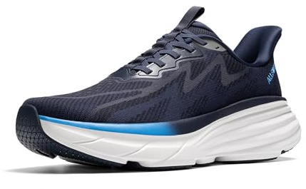 ALLSWIFIT Herren Walking Schuhe Lauf Sneakers | Slip-On, Hands-Free, Dämpfung, Rutschfest, Komfortabel, Training, Fitness, Sportlich, Modisch, Stabiler Halt, Atmungsaktiv