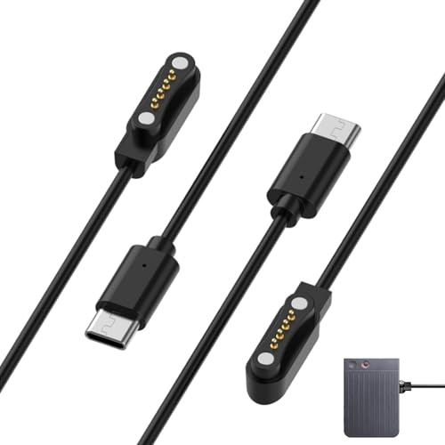2 Câbles Charge USB-C 1M Magnétique Dictaphone Type-C Sauvegarde KI | Chargeur portable enregistreur vocal, remplacement données transfert, connexion stable fiable practical