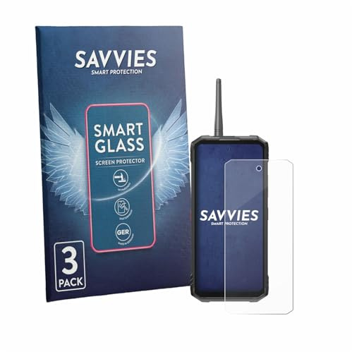 Savvies Schutzglas für Hotwav Hyper 8 Ultra | 3 Stück Transparenter Displayschutz Made in Germany Panzer Schutz Glas 9H Schutzfolie HD Klar Blasenfrei Einfache Montage
