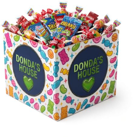 Donda's House® Thunder Pack 300 Stück Süßigkeiten und Leckereien als Piñata-Füllung, einzeln verpackt. Gummibärchen. Geburtstagssüßigkeiten.