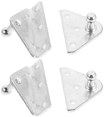 GLEAVI 10mm Ball Mounting Bracket for Gas Spring Car Gas Strut Bracket with Steel Construction and Corrosion Resistance Includes 2pcs L-Type Suitable for Indoor and Outdoor Use