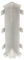 DQ-PP Innenecke – 80mm – Farbe: Silber – PVC – Fussleisten – Bodenleiste – Profil – Abschlussleiste – Fussbodenleiste