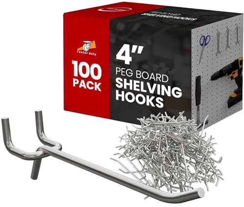 Online Best Service Outdoor Sport Outdoor Sport 100 Pack PEG Board Pegboard Shelving Hooks 4 Length Wholesale Lot, 4 100 Pack