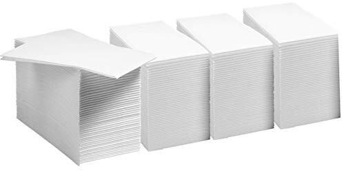 JEBBLAS Confezione da 200 asciugamani di carta bianca Airlaid usa e getta
