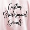 Bride tribe iron on decals | Bridesmaid iron on name decal | Future Mrs surname iron on | Team bride Iron on transfer |
