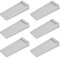 FOROREH 6Pcs Altura ajustable antideslizante Tapón de puerta de ventana de goma resistente Cuña en el baño, Puerta de balcón, Habitación de niños, Puerta de patio, Puerta de vidrio