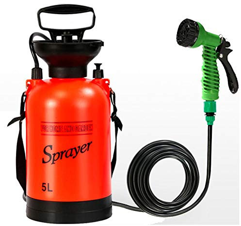 Botella de pulverizador de jardín, Mini césped Multifuncional Manual de riego de jardín Pulverizador neumático Aspersor Equipo agrícola(5L)