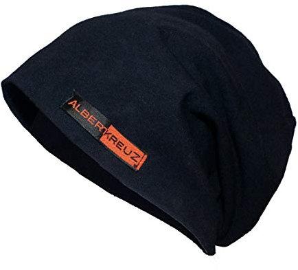 ALBERT KREUZ Mütze Beanie Damen Herren Bio-Baumwolle Marine