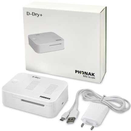 Phonak D-Dry+ Boîte de séchage pour appareils auditifs - Avec lumière UV-C - Système de séchage pour appareils auditifs