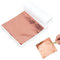 100 fogli in foglia d'oro imitazione foglia, Fogli Foglia Oro Rosa, 100 Pezzi Foglia Rame Rossa per Arti e Mestieri, Pittura, Decorazioni per Mobili, Ceramica(8,5x8,5 cm)(Rose Gold)