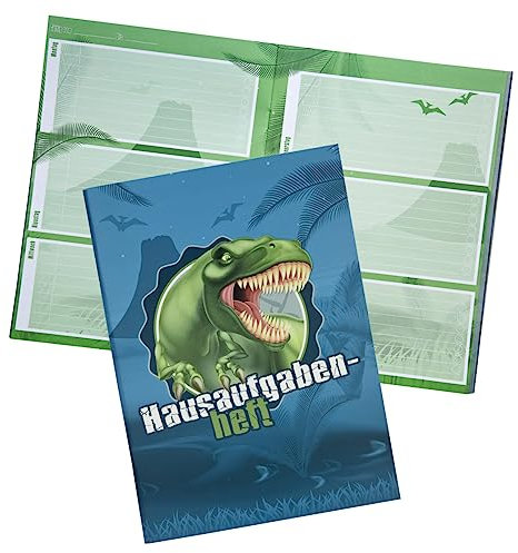 Undercover Hausaufgabenheft Dinosaurier Trex - 96 Seiten Montag bis Freitag mit Stundenplan Notizen