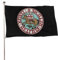 NIBABAEU Dekorative Gartenflagge für den Außenbereich, zwei Templer, Krieger, Kreuzritter, Wikinger, einseitiger Druck, Willkommenshof, Rasendekoration, 60 x 90 cm
