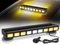 LED Rundumkennleuchte 81W 9 Stück COB Gelb Rundumleuchte - Magnetischer Sockel - Bernstein/Weiß Rundumleuchte mit 27 Blinkende Stroboskop-Modi für Auto Pkw Truck Traktor KFZ LKW