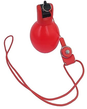 Fonowx Pfeife Sport Handpfeife, Sportpfeife mit Umhängeband, Trillerpfeife für Trainer, Schiedsrichter Pfeife, Hand Squeeze Whistles für Schiedsrichter, Sportlehrer, Hundetrainer