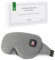 Aroma Season Heated Eye Mask, Warm Compress for Eyes, Cordless Heated Eye Masks, Block Light, Rechargeable Washable Design, Gift for Men Women (Grey)