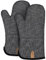 BONTHEE Ofenhandschuhe Extra Lang backhandschuhe für Kochen Backen Grillen - 2er Set - Grau