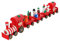 Garneck 1 Stück Weihnachtszug Aus Holz Dekoration Für Schaufenster Ornament Großformatiger Zug Basteln Für Jungen Und Mädchen Weihnachtszug-Dekoration Weihnachtsschmuck