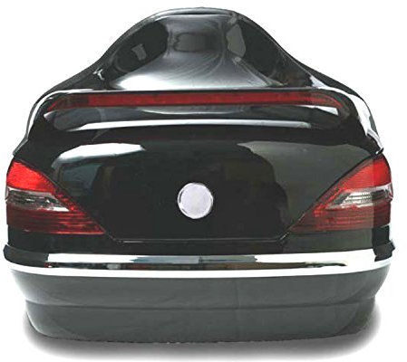 SPAAN Hartschalen-Topcase aus ABS mit Licht Tour Pack für Custom Motorrad 40 Liter, VR01-002