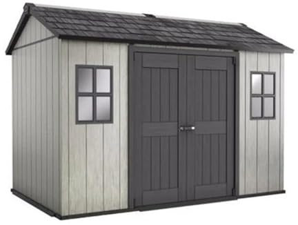 Mondo Viro Gartenhaus GiardinoGlow, Gartenhütte Gartenlaube mit Boden und 2 Fenstern, 350 x 229 cm, 254 h