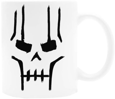 Udaytee Necron Face Weiße Keramiktasse Für Getränke Und Getränke