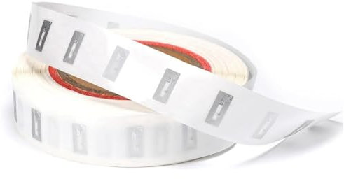 KIKAPA NFC-Tags-Aufkleber mit NTAG213-Chip, , NFC-Aufkleber, selbstklebende Etiketten, RFID-Tags, wiederbeschreibbar, 144 Bytes Speicher, einfach zu bedienen, 100 Stück