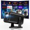 Mini Projector with WiFi and Bluetooth, Native 1080P Outdoor Portable Projector Built-in Apps, Auto Keystone, Android 13 OS, 270°Rotatable Stand, 4K Support Big Screen Home movie Proyector, Black