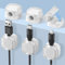 Alaoo Kabelhalter Kabelclips, 6 Stück Kabelhalter Kabelclips Kabel Managemen, Vielzwecke Kabelorganizer Set für Schreibtisch, Kabelclips Magnetisch für Schreibtisch, USB, Zuhause, Büro, Weiß