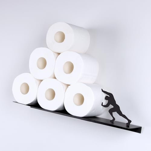 Toilettenpapier-Schaf-Aufbewahrungshalter, lustige Wandhalterung, Toilettenpapierhalter, vielseitiges Badezimmer, Metall, Wandkunst, Badezimmer-Dekor für Taschentuchrollen, Feuchttücher, Handtücher