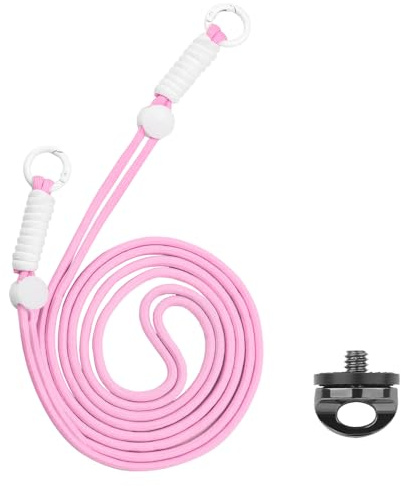 Générique Sangle anti-perte pour Dji Osmo Pocket 3, cordon anti-perte pour caméra de sport pour caméra de sport Insta pour 360 X4 (Rose)