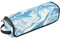 GuoChe 2-in-1 Curling Iron Travel Case with Heat Resistant Mat Large Capacity Hair Tool Organizer for Flat Irons, Straighteners, Curling Irons, Blue Wavy Marble Liquid Portable Organizer, blue wavy