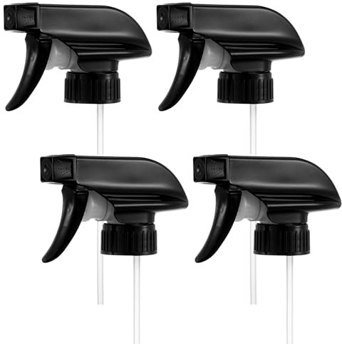 5 Pcs Spray Nozzle for Bottles Black Spray Bottle Nozzle Replacement Hose Sprayer Nozzle for 8 Oz and 16 Oz Spray Bottles Glass Spray Bottles