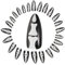 Beaupretty Unique Gothic Bone Design 24pc False Nails Set Press on Nails for Women Halloween Manicure Decor