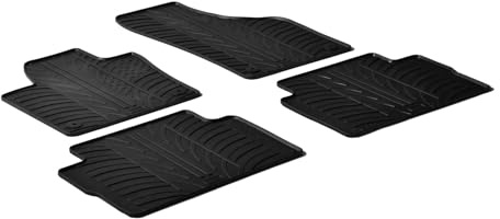 Travall Fussmatten Auto Set für VW Sharan (2010-2022) Auto Zubehör Innenraum 100% Passgenau Gummimatten Antirutsch Fußmatten Schwarz Robuste Pflegeleichte Gummifußmatten