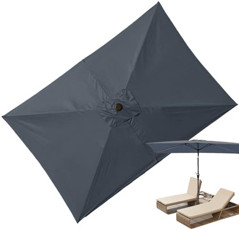 Toile Supérieure Rectangulaire de Remplacement Pour Parasol Déporté - Protection Imperméable Pour Jardin, Plage et Serres 3 x 2 M