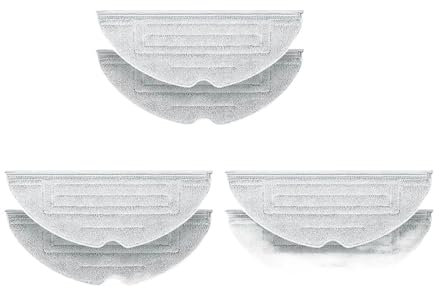 CJKKUNAH Mop Cloth Replacement ，Compatible For Roborock ，S7 S7 MaxV S7 MaxV Plus S7 MaxV Ultra S8 S8+ S7 Max Ultra Vacuum Cleaner Parts(6Pcs)