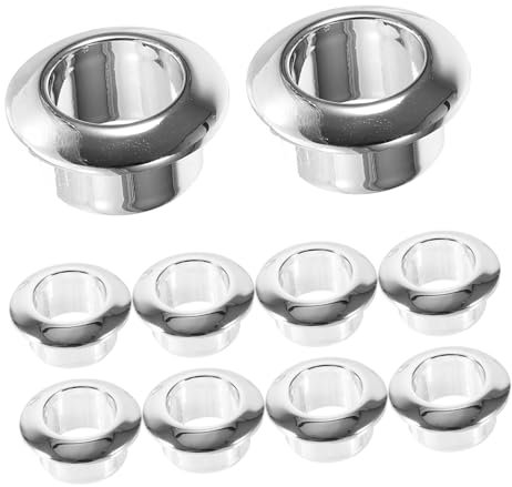 Gatuida 10 Stück Teiliges Kabelmanagement Schreibtisch Kabeldurchführung Runde Grommets für PC und Büro Einfache Montage Geeignet für Öffnungen Effektive Kabelorganisation