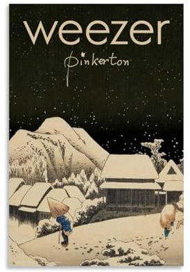 Sumooa Weezer Poster Rock Band Music Album Vintage Cover Poster Für Zimmer, Ästhetische Leinwand-Wandkunst, Schlafzimmer-Dekor Poster 12x18inch(30x45cm)