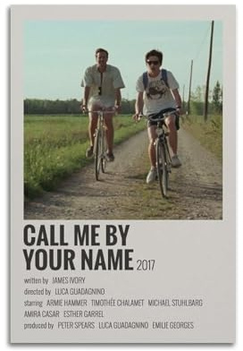 AEUYWQHKEKG Poster Call Me by Your Name, ästhetisches Vintage-Wandkunst, Leinwandposter, dekoratives Gemälde, Wohnzimmer, Schlafzimmer, Dekoration, 30 x 45 cm, ungerahmter Stil